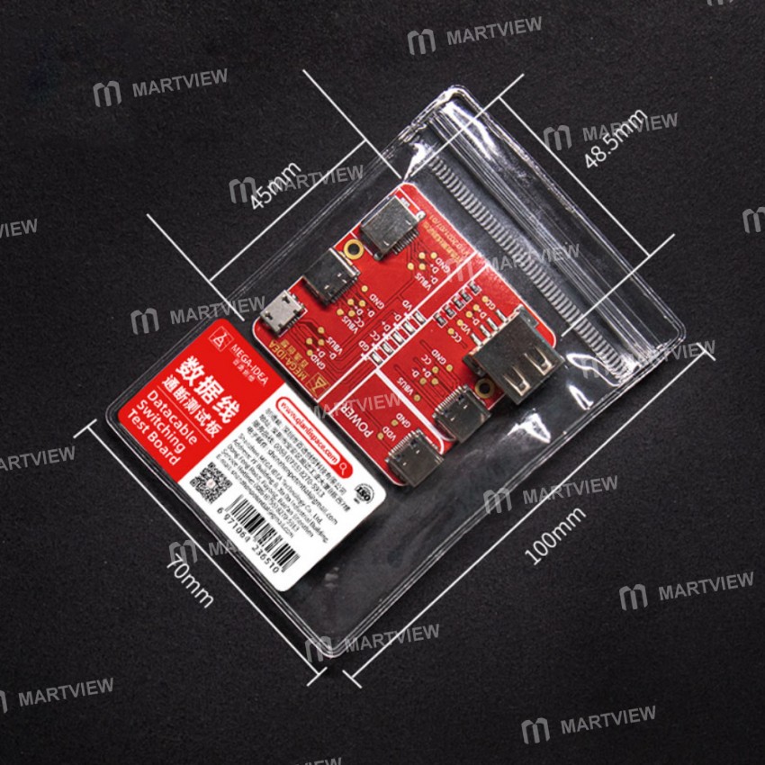 Mega-idea Quick Data Cable Switching Test Board for iPhone / Type-c / Android