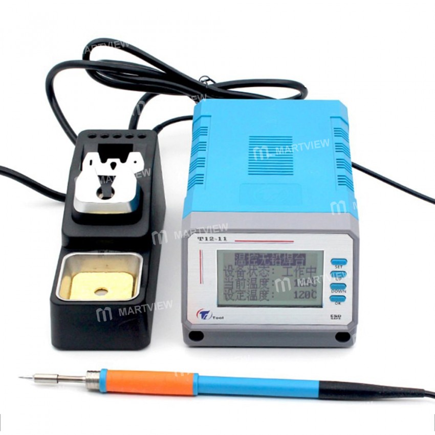 LEISTO T12-11 75W Lead-free Soldering Station Digital Welding Station for Phone iPad Table PCB Mainb
