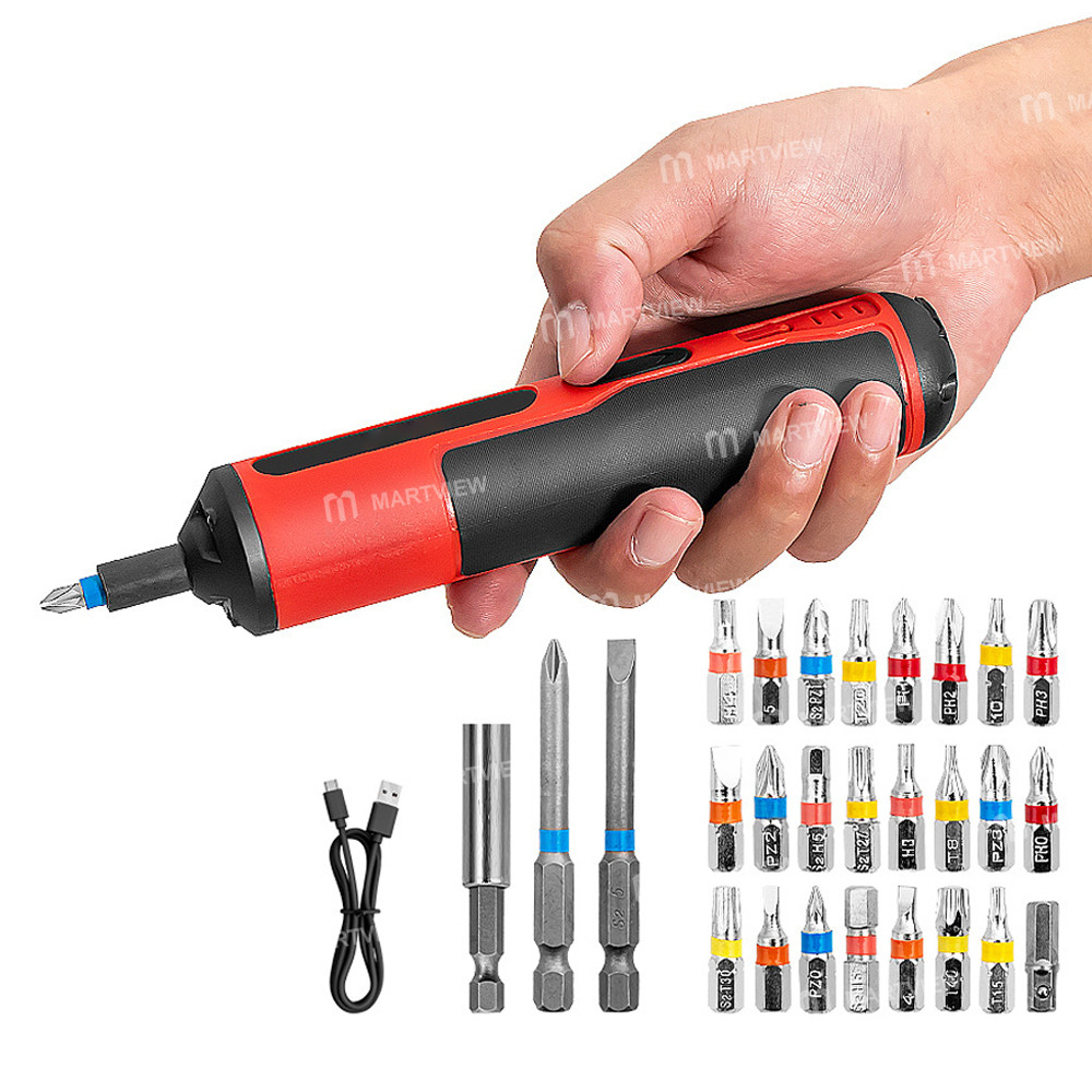 hilda multifunction-rechargeable-4v-cordless-electric-screwdriver-with-27pcs-screwdriver-bits-6