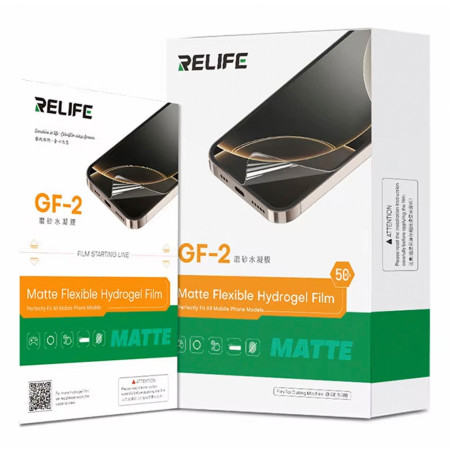 Relife GF-2 7-inch Strong Anti-fingerprint Gaming Matte Hydrogel Film for Cutting Machine - 50Pcs