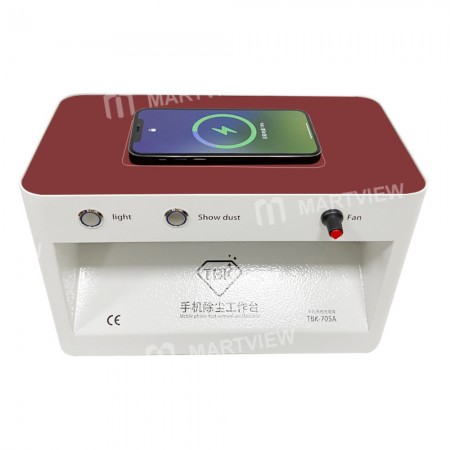 TBK 705A Dust-free Lighting Wireless Charging OCA Film LCD Dust Removal Workbench