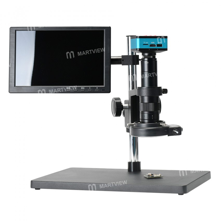 HDMI VGA Industrial Monitor 10.1 Inch LCD IPS Displayer with Stand Holder for Stereo Microscope Vide