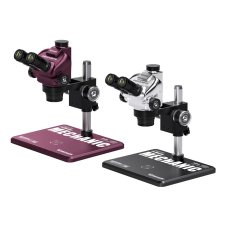 Mechanic Discovery 3 (DIS 3) 6.2X-60X Trinocular Zoom Stereo Microscope with Big Aluminum Alloy Base