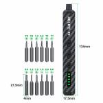 relife e1-powerful-carbon-fiber-electric-screwdriver-set-with-12pcs-s2-steel-bits-5