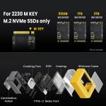 sharge usb-c-10gbps-nvme-m2-ssd-enclosure-with-active-cooling-system-for-2230-ssd-10