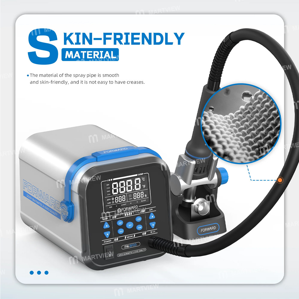 forward fw-bf03-tpu-1300w-high-precision-temperature-control-hot-air-gun-desoldering-rework-station-