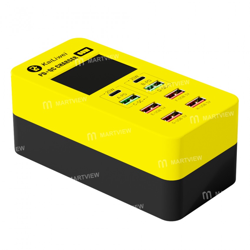 kailiwei klw-at8-8-port-intelligent-pdqc-30-usb-quick-charger-with-led-display-1