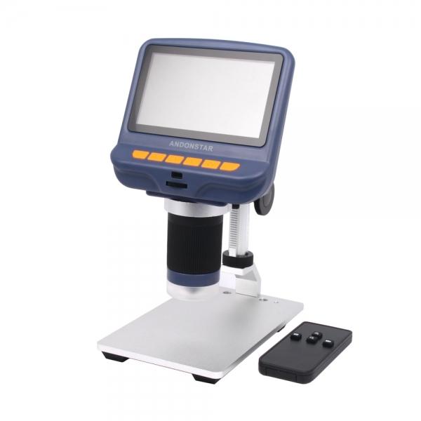 Andonstar AD106 4.3" Display Microscope: 1080P 220X USB Digital Camera with UV Filter & Base Stand for PCB Mainboard Repair, Soldering, Electronics, SMT, Jewelry