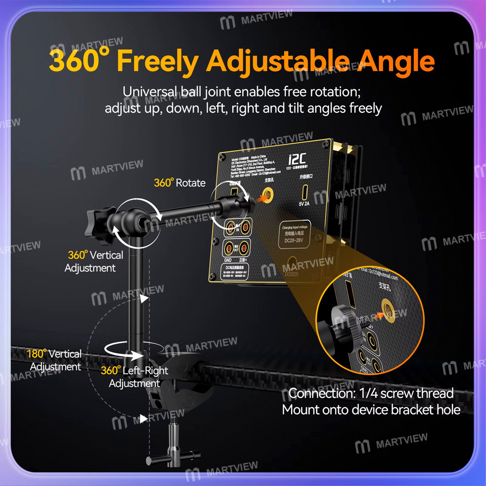 i2c 360-freely-adjustable-angle-magic-arm-mount-compatible-with-i2c-c08-c09-c10-devices-2