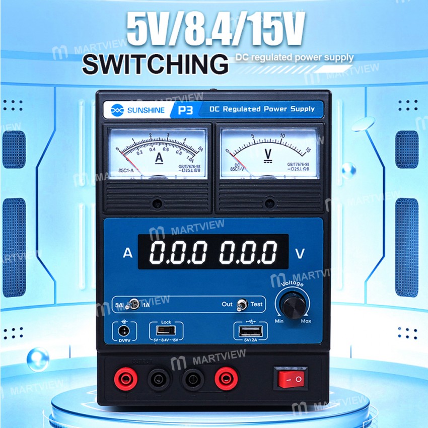 sunshine p3-5v-84v-15v-switching-dual-led-dual-pointer-display-dc-regulated-power-supply-7