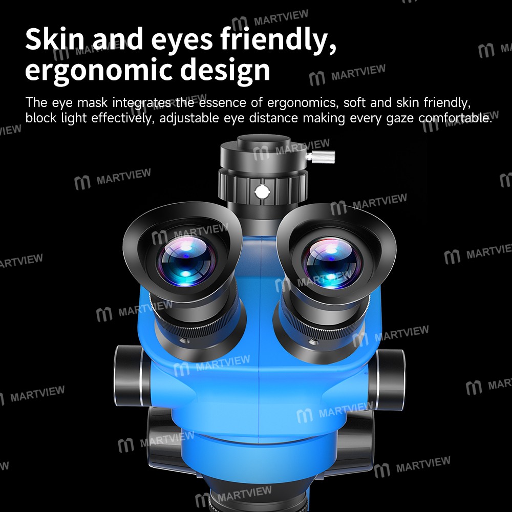 jcid m3750a-7-50x-synchronous-zoom-trinocular-stereo-microscope-with-aluminum-alloy-base-5