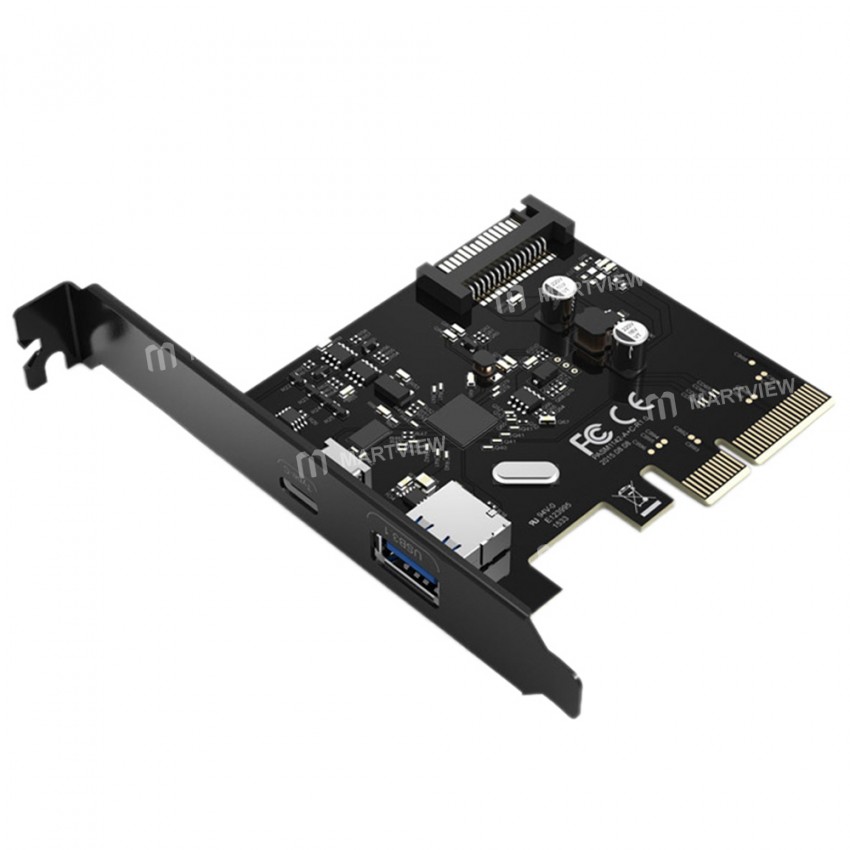 Orico PA31-AC Desktop Computer Motherboard PCI-E Expansion Card with USB3.1 / Type-C Interface
