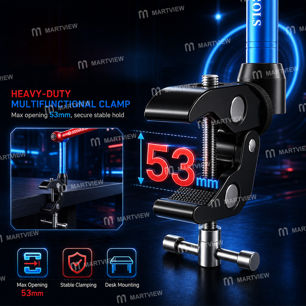 jtx x2-multifunctional-360-rotation-magic-hand-universal-bracket-for-curve-ammeter-cameras-macro-len