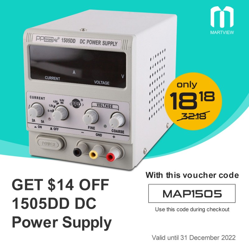 GET $14 OFF PPD 1505DD Digital DC Power Supply