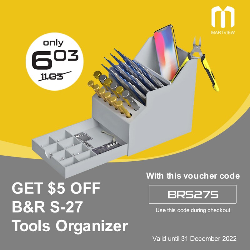 GET USD 5 OFF B&R S-27 Multi-Function Repair Tools Organizer