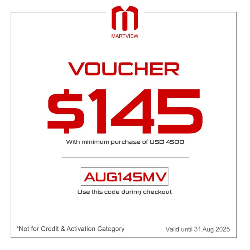Get $145 discount with minimum purchase of $4500
