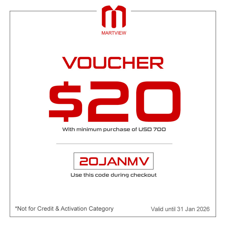 Get $20 discount with minimum purchase of $700