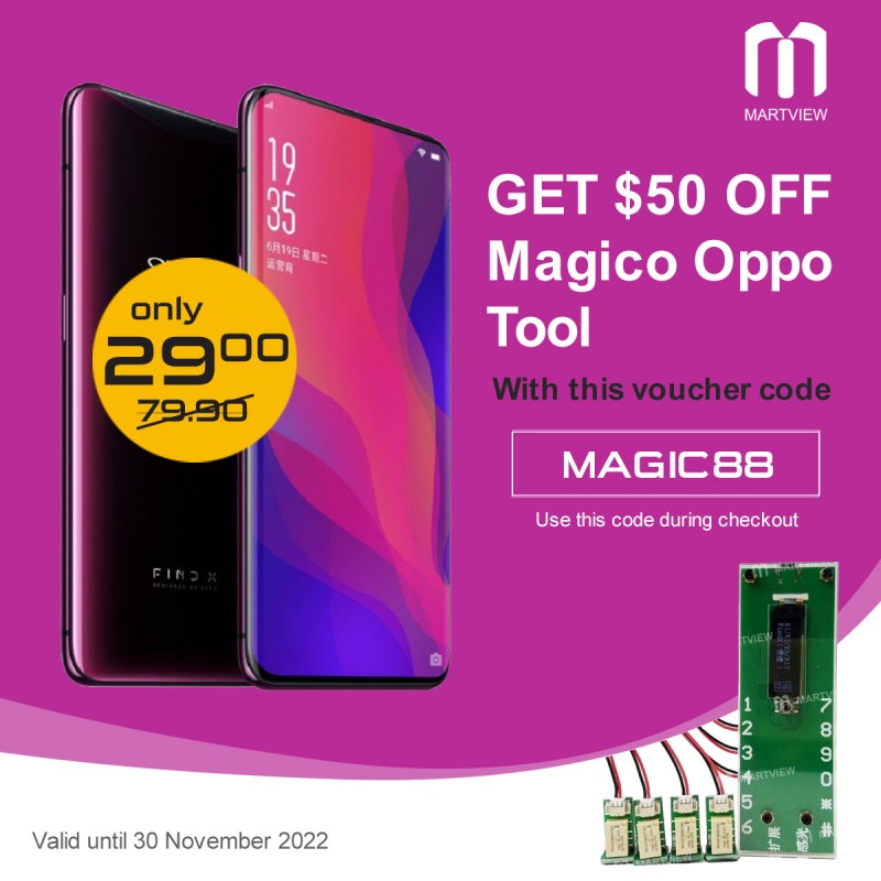 Get $50 OFF Magico Oppo Tool with this voucher code!