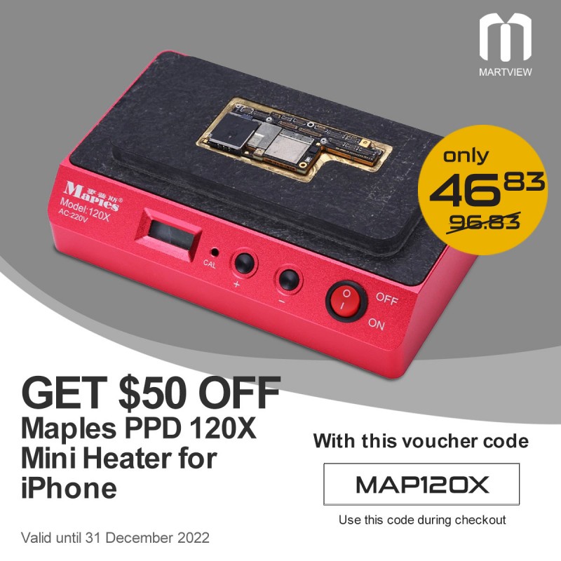 GET $50 OFF Maples PPD 120X Mini Heater for iPhone X