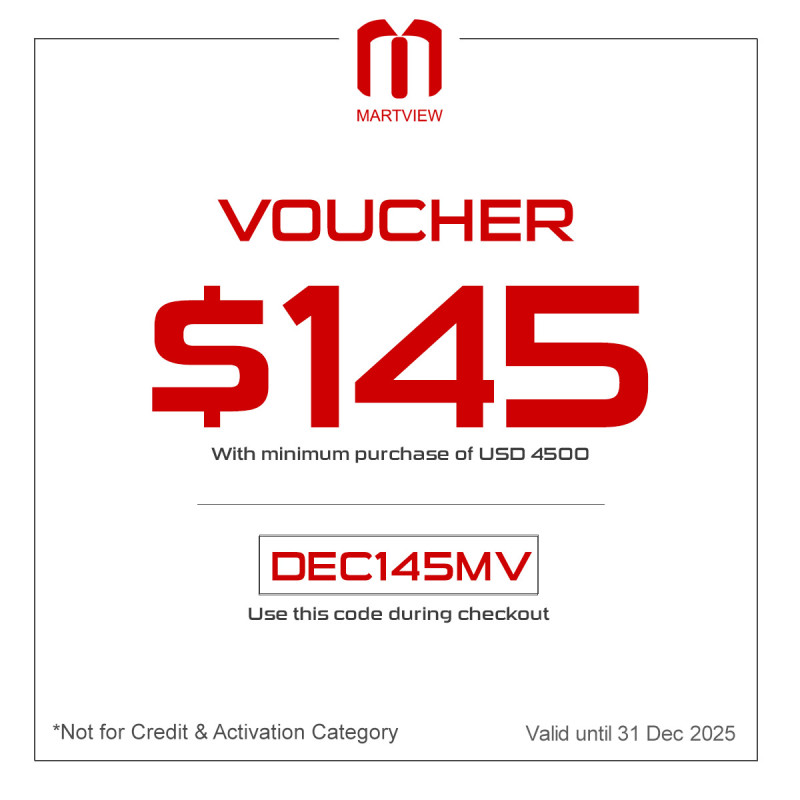 Get $145 discount with minimum purchase of $4500