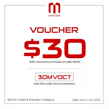Get $30 discount with minimum purchase of $1000