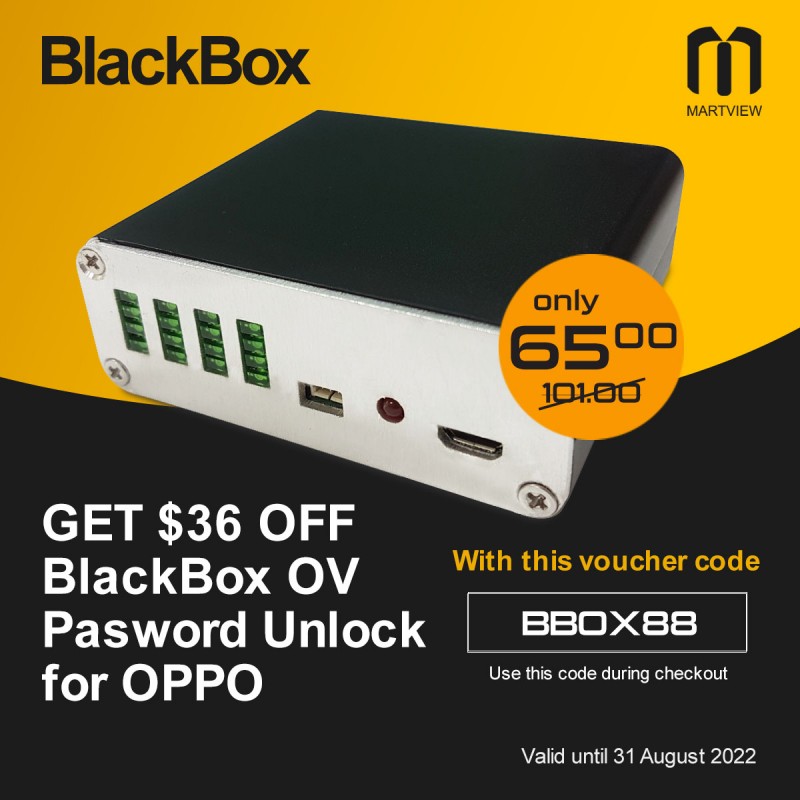 Get $36 OFF BlackBox OV Password Unlock for OPPO!