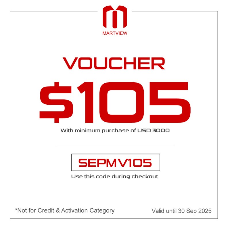 Get $105 discount with minimum purchase of $3000
