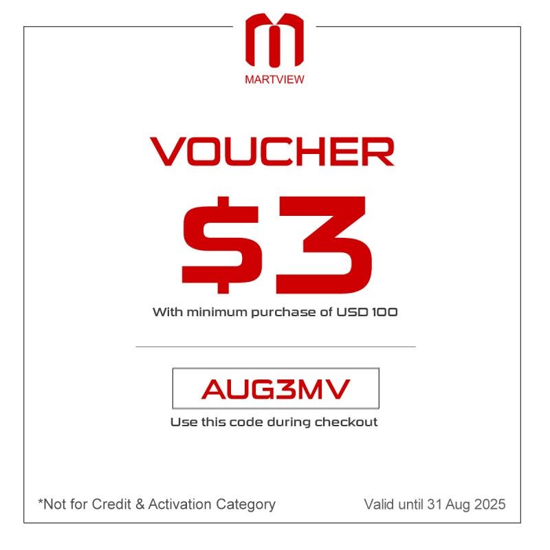 Get $3 discount with minimum purchase of $100
